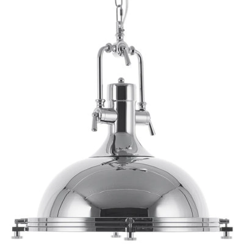Image of Beliani Pendant Lamp Ebron Metal Silver