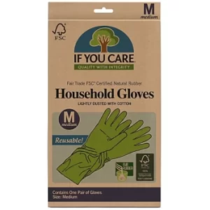 image of If You Care Fairtrade Rubber Latex Household Gloves (Medium)