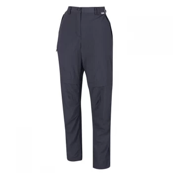 Image of Regatta Chaska Zip Off Walking Trousers (Regular Leg) - Seal Grey