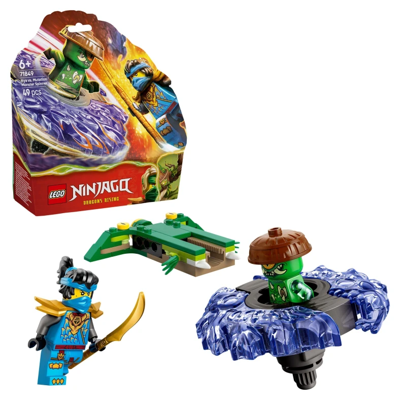 Image of LEGO NINJAGO Nya vs. Mutation Monster Spinner Toy 71849