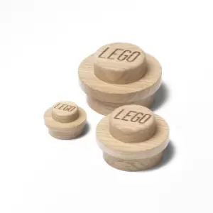 image of LEGO Wooden Wall Hanger Set Soap Treated