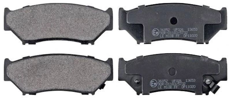 Image of A.B.S. 36852 Brake pad set with acoustic wear warning Brake Pad Set,disc brake (402)
