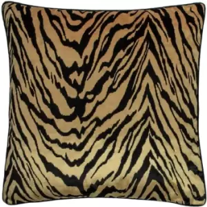 Image of Paoletti Tigris Polyester Filled Cushion Polyester Gold