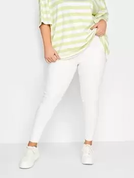 Image of Yours Jenny Jegging 28" White, Size 30-32, Women