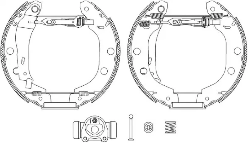 Image of FERODO FMK401 Brake Set, drum brakes with wheel brake cylinder Brake Set,drum brakes (3859)