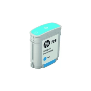 Image of HP 728 DesignJet Ink Cyan Cartridge 40ml