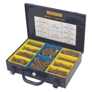 Image of Goldscrew Carbon Steel General Trade Case Pack of 1400