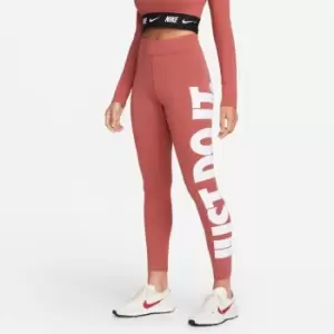 Image of Nike Sportswear Essential Womens High-Rise Leggings - Brown