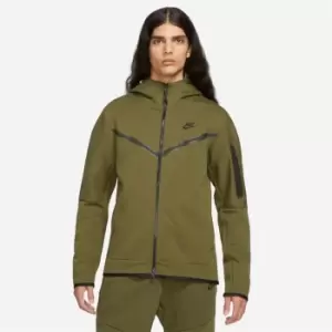Image of Nike Sportswear Tech Fleece Mens Full-Zip Hoodie - Green