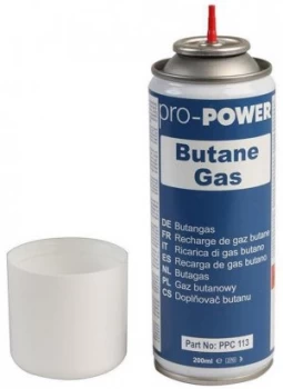Image of Pro Power Butane Gas Refill 200ml