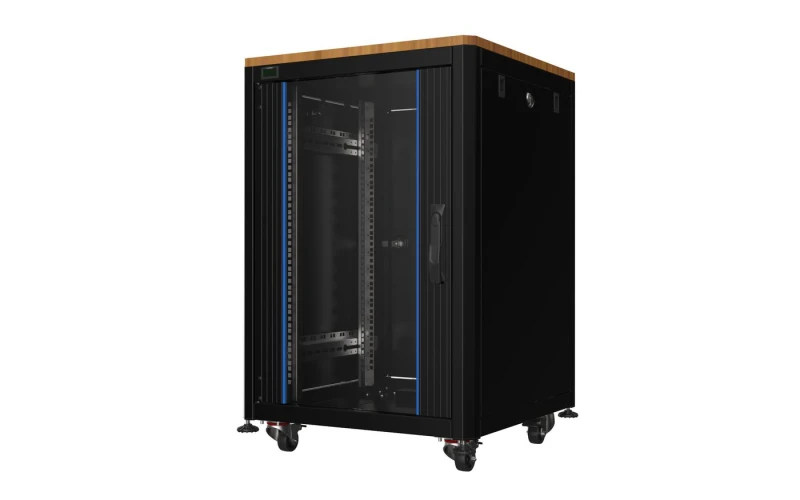 Image of Lanview RDL17U68BL-WOODTOP rack cabinet