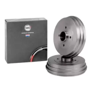 Image of A.B.S. Brake Drum 2828-SC Rear Brakes,Drum Brake RENAULT,Clio III Schragheck (BR0/1, CR0/1),MODUS / GRAND MODUS (F/JP0_),CLIO Grandtour (KR0/1_)