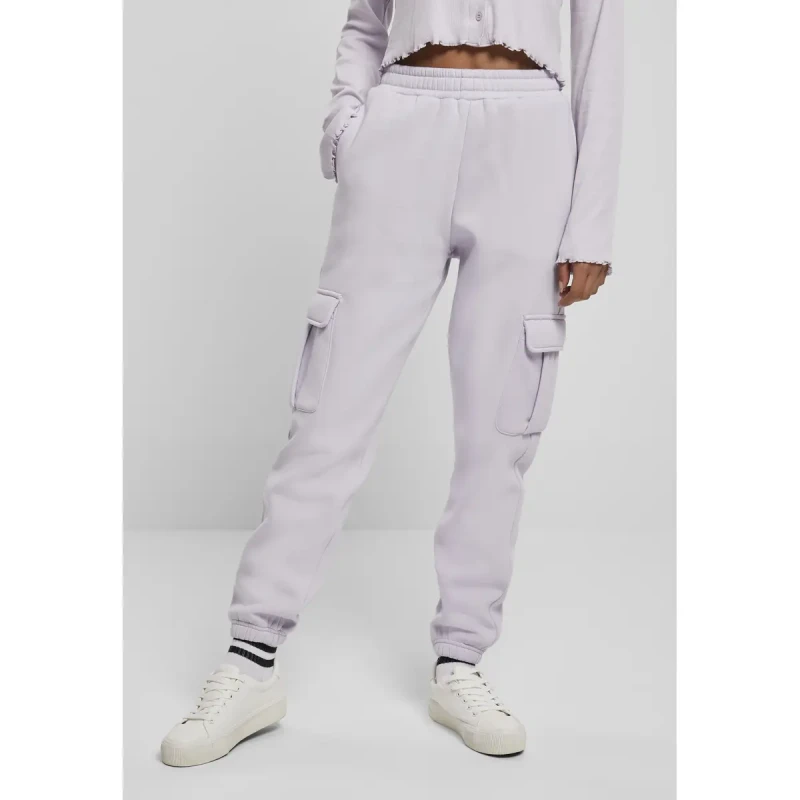 Image of Urban Classics Womens trousers Urban Classics high waits cargo- large sizes Violet Female 3XL
