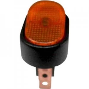 Image of SCI Car toggle switch R13 133B SQ YELLOW 12 Vdc 30 A 1 x OffOn latch