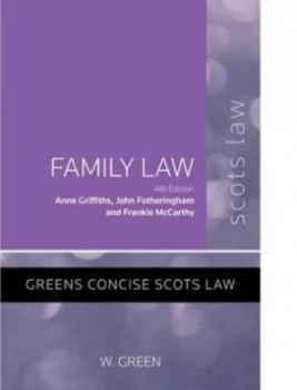 Image of Family Law by Anne M. O Griffiths Book