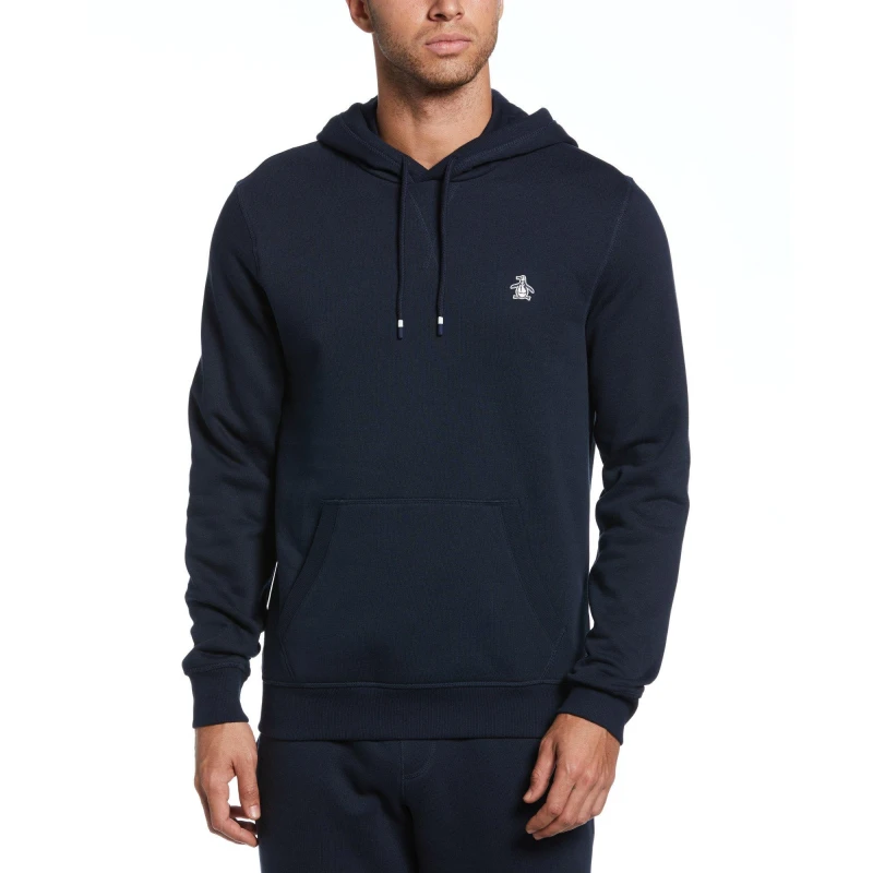 Image of Original Penguin Sticker Pete Pullover Hoodie - Blue Blue S