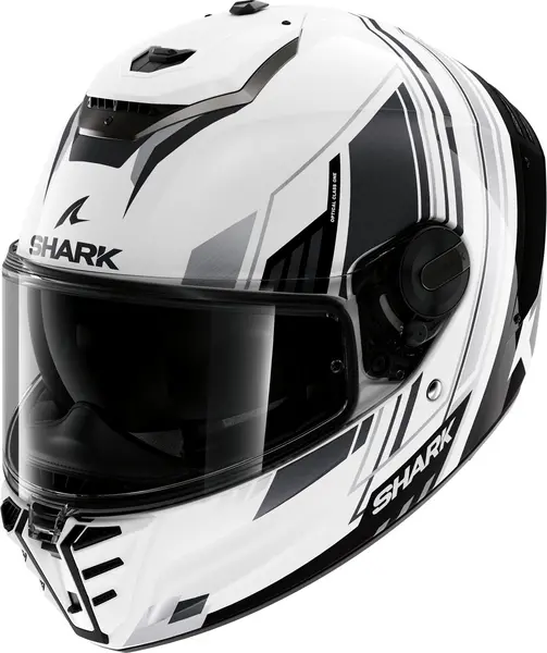 Image of Shark Spartan RS Byhron White Black Chrom WKU Full Face Helmet XL