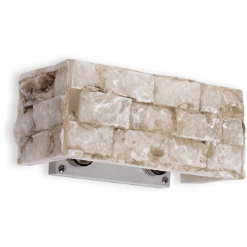 Image of Ideal Lux Lighting - Ideal Lux Carrara - 2 Light Indoor Wall Light White, G9
