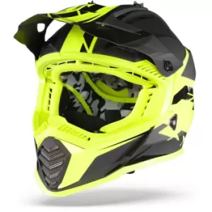 Image of LS2 MX437 Fast Evo Roar Matt Black Hi-V Yellow M