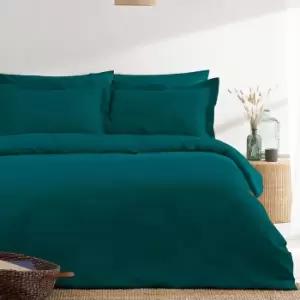 Image of Jansons Waffle Duvet Set (King) (Teal)