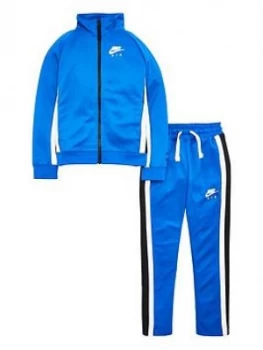 Image of Boys, Nike Air Kids Tracksuit - Blue/Black, Size S, 8-10 Years