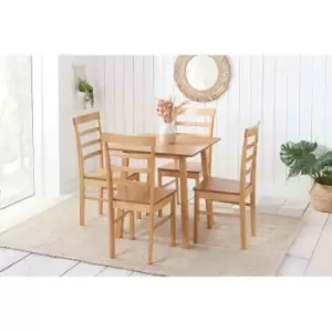 Image of Birlea Stonesby Dining Set With 4 Upton Chairs