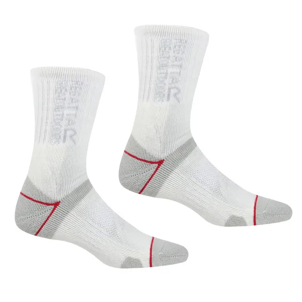 Image of Regatta Womens Blister Protect II Anti Bacterial Socks UK Size 6-8 Black/Ash RWH043-82G-6