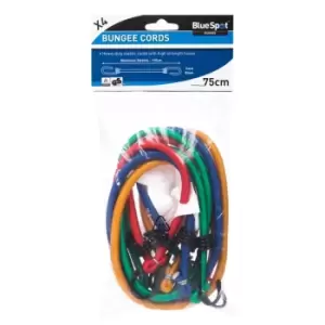 image of BlueSpot 4 Piece 75cm Bungee Cords