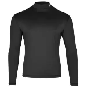 Image of ISLAND GREEN MENS LONG SLEEVE BASE LAYER - BLACK - XLARGE