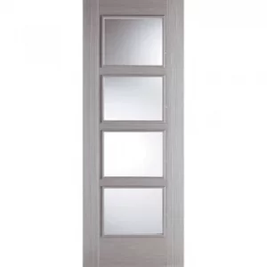 Image of LPD Internal Light Grey Vancouver Pre-finished 4 Glazed Fire Door 762mm