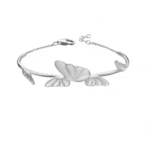 Image of Elements Silver Statement Butterfly Bangle B5007