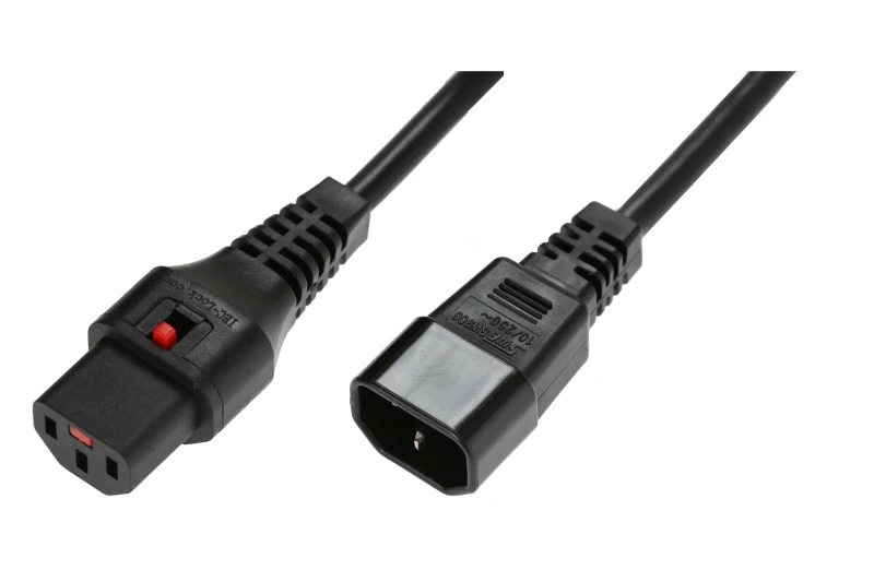 Image of Scolm 5M C14-C13 Lck Bk PVC 1.0MM
