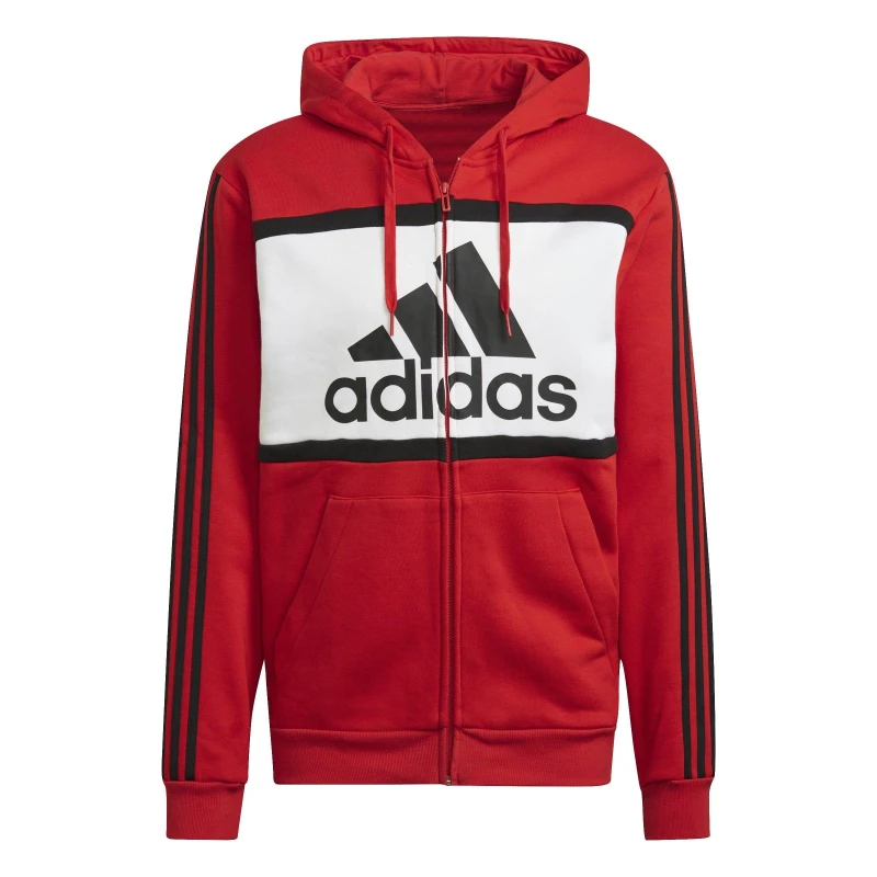 Image of adidas Mens Black Hoodie Red male M