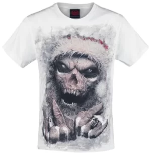 Image of Spiral Rock Santa T-Shirt white