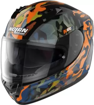 Image of Nolan N60-6 Foxtrot Helmet, black-orange, Size 2XL, black-orange, Size 2XL