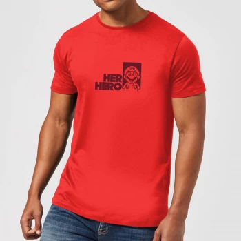 image of Super Mario Her Hero Mens T-Shirt - Red - XL