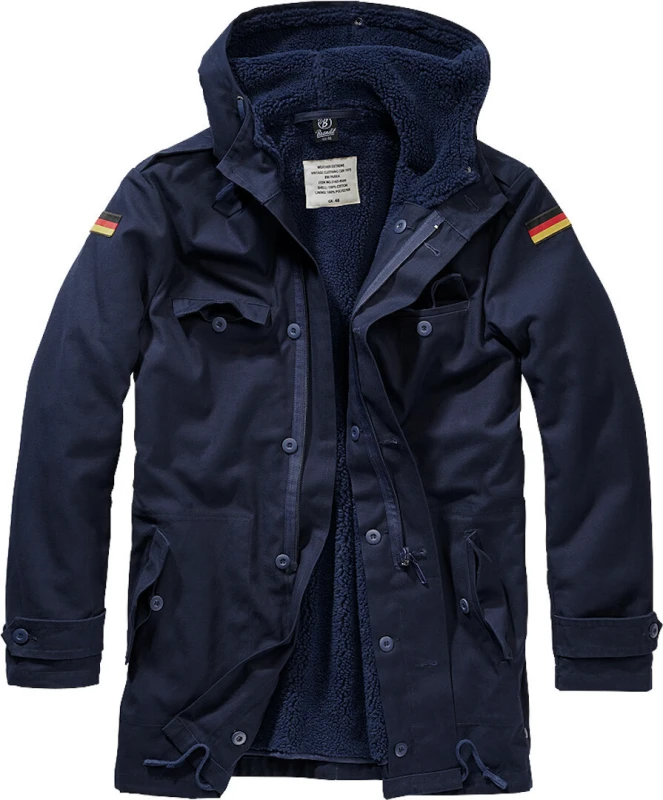 Image of Brandit BW Parka Flag Jacket, Size S