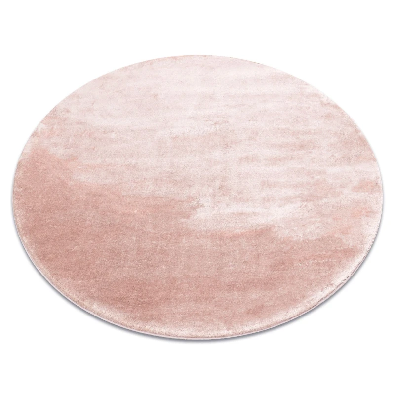 Image of RugsX Visco Rug in Pink Size: 120cm diameter Pink Unisex 120cm diameter