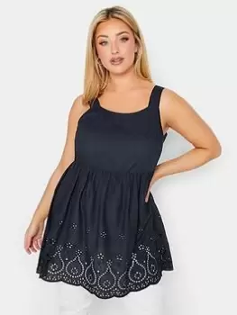 Image of Yours Shiffley Vest - Navy, Blue, Size 16, Women
