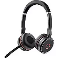 Image of Jabra Evolve SE 75 UC Wireless Stereo Headset Over-the-head, Over-the-ear Noise Cancelling Bluetooth Black