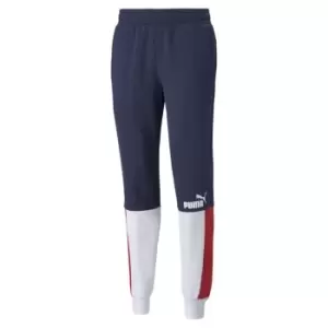 image of Puma Essential Block Jogging Bottoms Mens - Blue