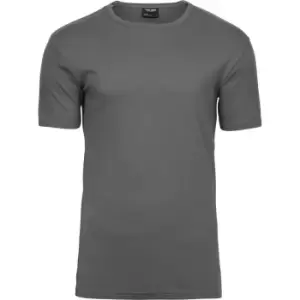 image of Tee Jays Mens Interlock Short Sleeve T-Shirt (L) (Powder Grey)