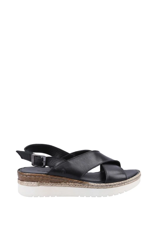 Image of Hush Puppies Womens 'Saphira' Sandal in Black Size: 8 Black Female 8