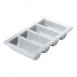 image of Genware Cutlery TrayBox Grey 11 13x21"