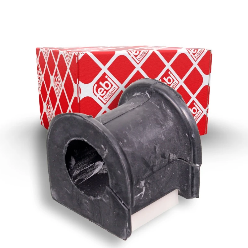 Image of FEBI BILSTEIN 42868 Stabilizer Bushes Front Axle, Rubber Rubber Anti-roll Bar Bush Kit (1334)