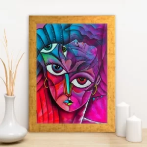 Image of AC1535374712 Multicolor Decorative Framed MDF Painting
