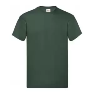 image of Fruit Of The Loom Mens Original Short Sleeve T-Shirt (XXL) (Bottle Green)