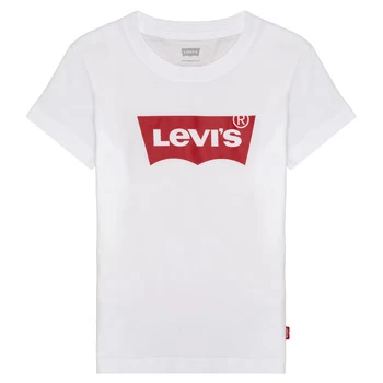 image of Levis BATWING TEE boys's Childrens T shirt in White - Sizes 10 years,12 years,14 years,16 years