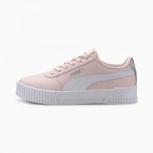 image of PUMA Carina L Youth Trainers, Rosewater/White Size 4 Shoes