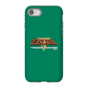 image of Nintendo The Legend Of Zelda Retro Logo Phone Case - iPhone 8 - Tough Case - Gloss